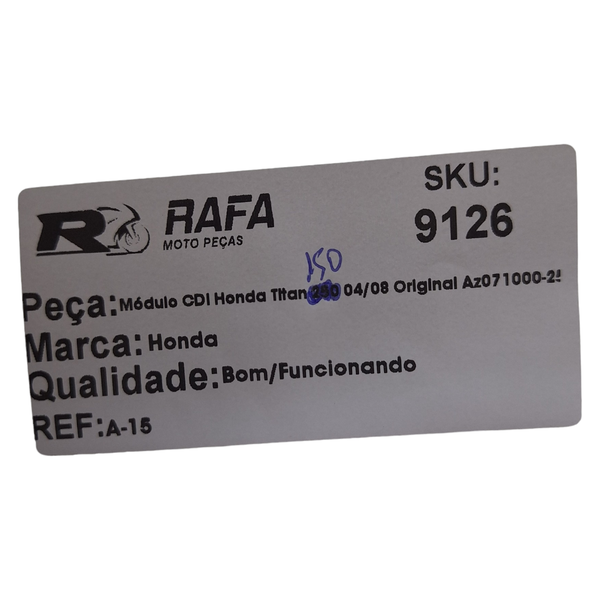 Módulo CDI Honda Titan 150 04/08 Original Az071000-2550