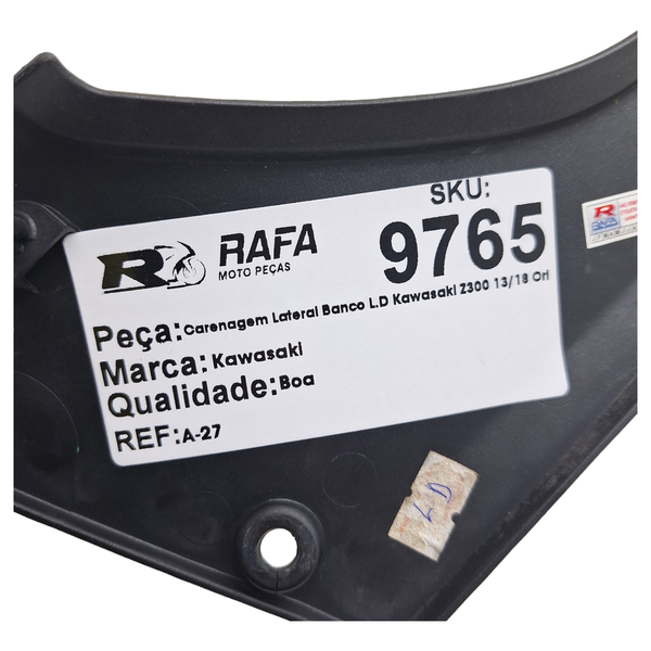 Carenagem Lateral Banco L.D Kawasaki Z300 13/18 Original