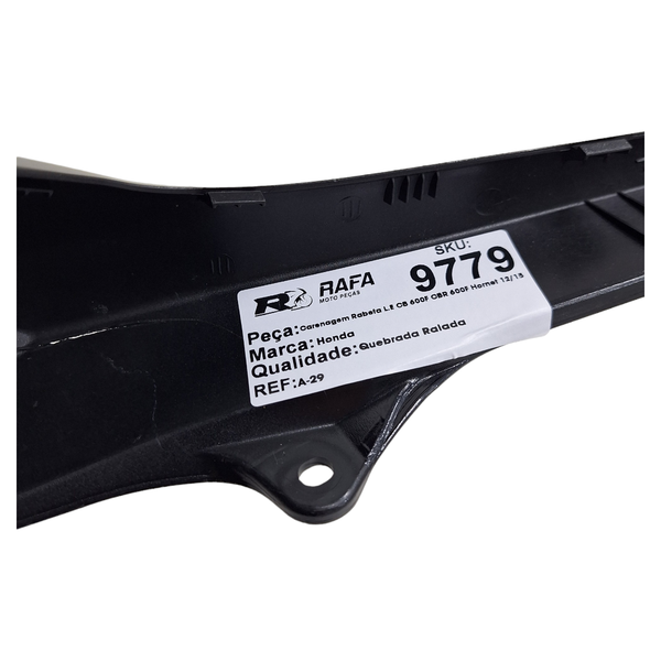 Carenagem Rabeta L.E CB 600F CBR 600F Hornet 12/15 Avaria