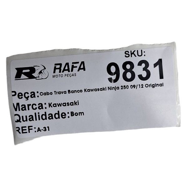 Cabo Trava Banco Kawasaki Ninja 250 09/12 Original