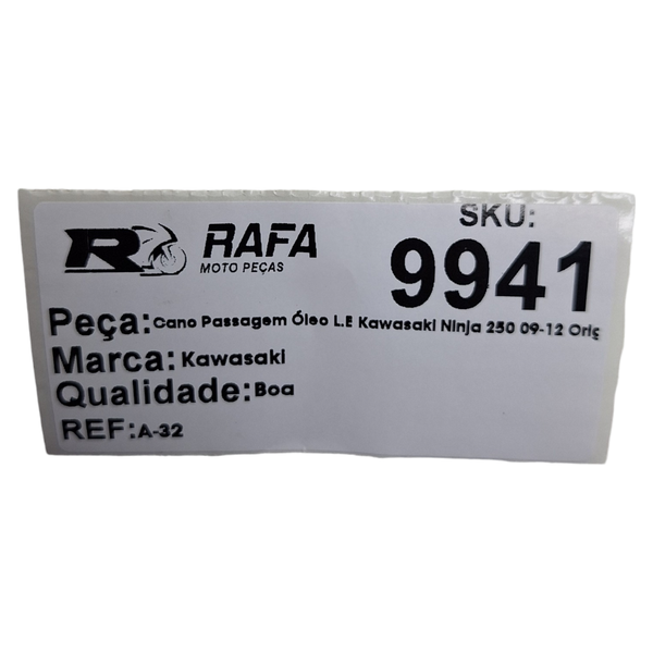 Cano Passagem ?eo L.E Kawasaki Ninja 250 09-12 Original