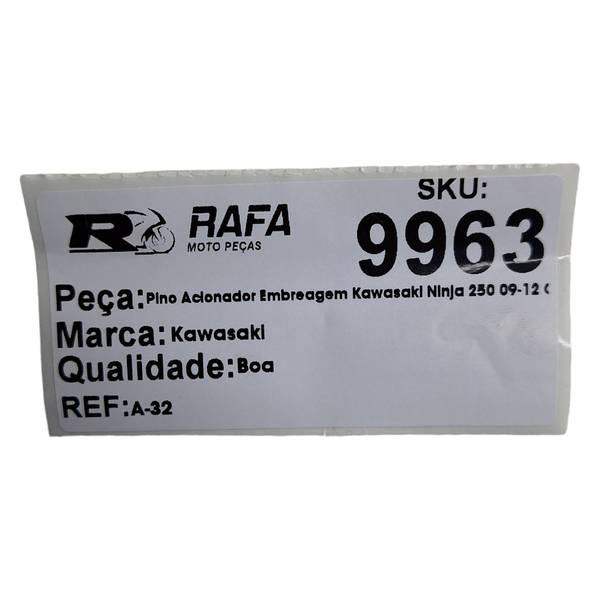 Pino Acionador Embreagem Kawasaki Ninja 250 09-12 Original