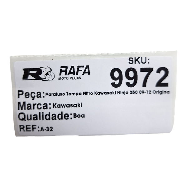 Parafuso Tampa Filtro Kawasaki Ninja 250 09-12 Original