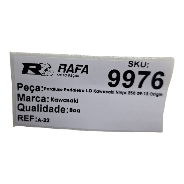 Parafuso Pedaleira L.D Kawasaki Ninja 250 09-12 Original