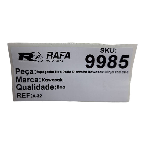 Espaçador Eixo Roda Dianteira Kawasaki Ninja 250 09-12