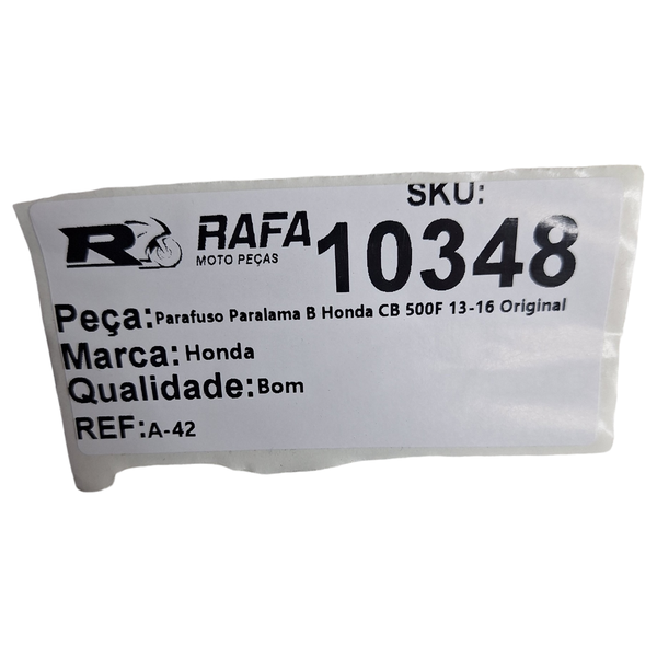 Parafuso Paralama B Honda CB 500F 13-16 Original