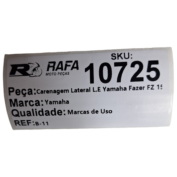 Carenagem Lateral Esquerda Yamaha Fazer FZ 15 23-24 Original
