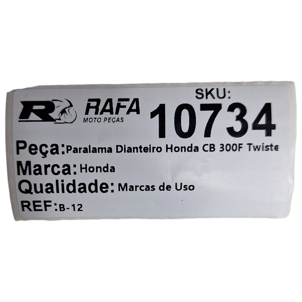 Paralama Dianteiro Honda CB 300F Twister 23-24 Original