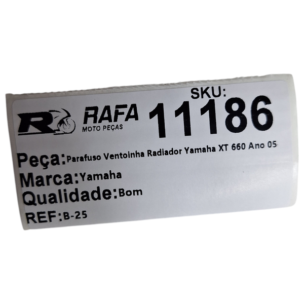 Parafuso Ventoinha Radiador Yamaha XT 660 Ano 05-18 Original