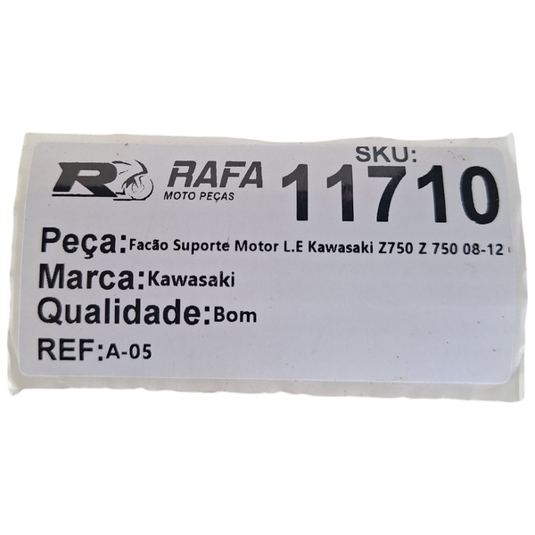 コマたろう出品　2/13 Facão Suporte Motor L.E Kawasaki Z750 Z 750 08-12 Original
