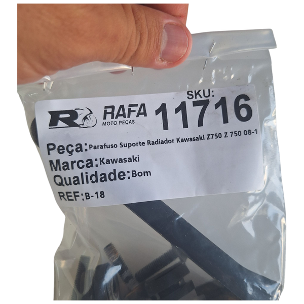 Parafuso Suporte Radiador Kawasaki Z750 Z 750 08-12 Original Parafuso Suporte Radiador Kawasaki Z750 Z 750 08-12 Original