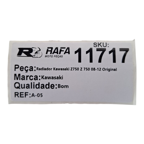 まさと Radiador Kawasaki Z750 Z 750 08-12 Original ジャケット・アウター