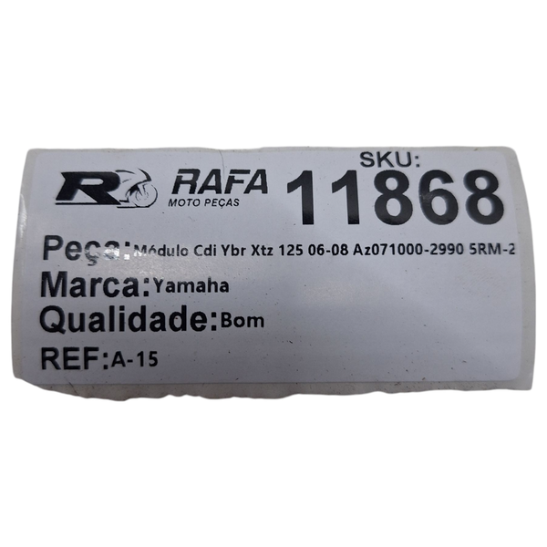 Módulo Cdi Ybr Xtz 125 06-08 Az071000-2990 5RM-20 Denso