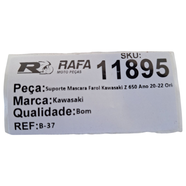 Suporte Mascara Farol Kawasaki Z 650 Ano 20-22 Original