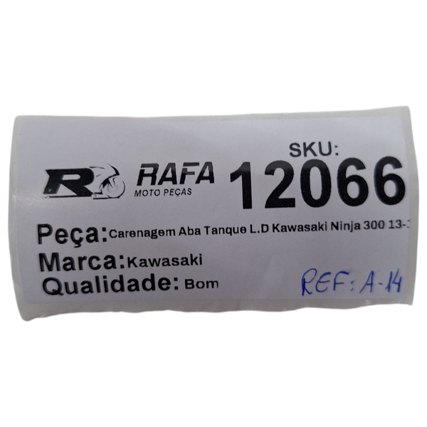 Carenagem Aba Tanque L.D Kawasaki Ninja 300 13-18 Original