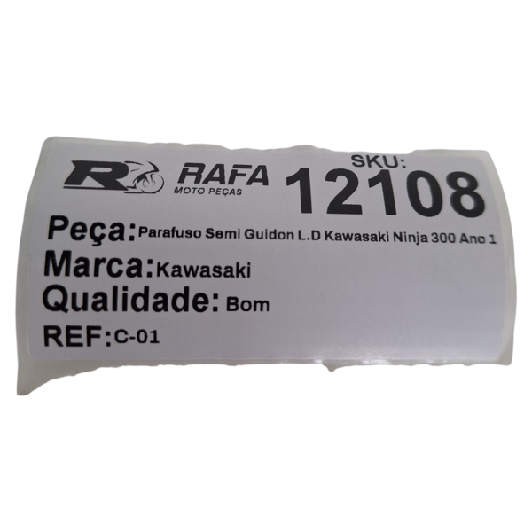 Parafuso Semi Guidon L.D Kawasaki Ninja 300 Ano 13-18 Original