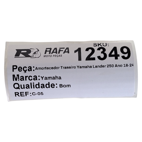 Amortecedor Traseiro Yamaha Lander 250 Ano 18-24 Original