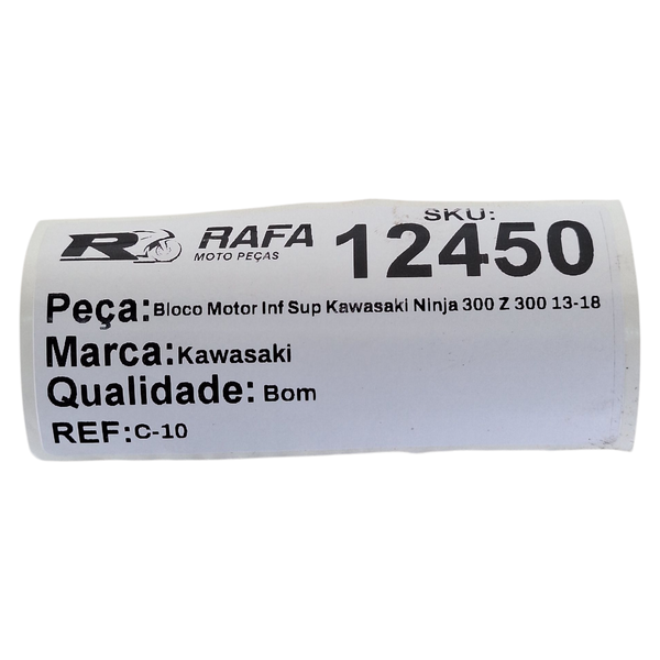 のん★300円オフ中 Bloco Motor Inf Sup Kawasaki Ninja 300 Z 300 13-18 Com Nota