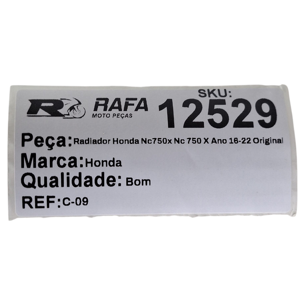 Radiador Honda Nc750x Nc 750 X Ano 16-22 Original