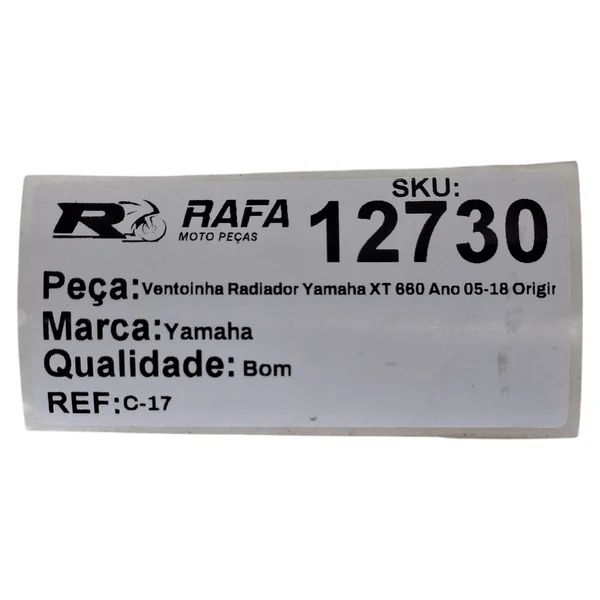 Ventoinha Radiador Yamaha XT 660 Ano 05-18 Original