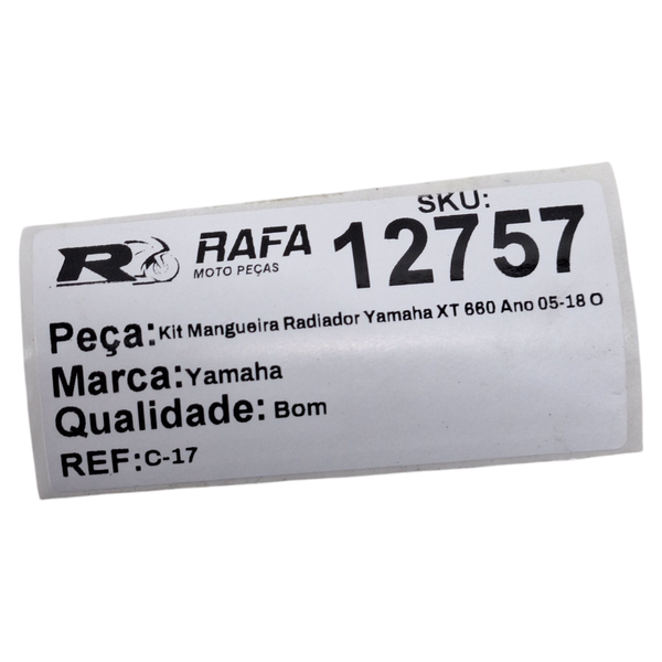 Kit Mangueira Radiador Yamaha XT 660 Ano 05-18 Original