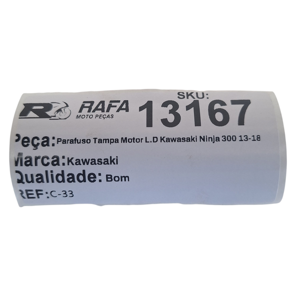 Parafuso Tampa Motor L.D Kawasaki Ninja 300 13-18 Original