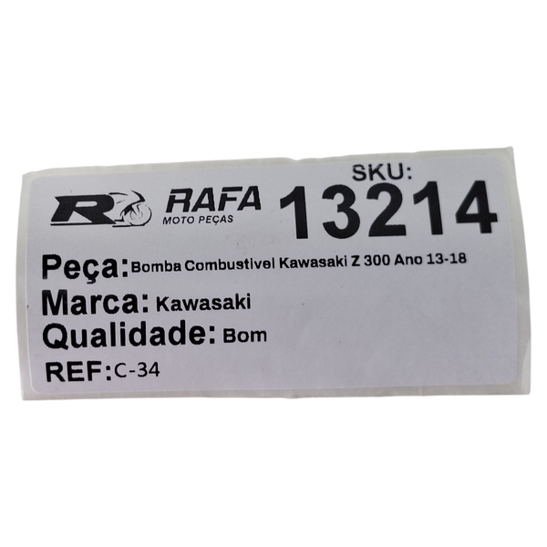 Bomba Combustivel Kawasaki Z 300 Ano 13-18