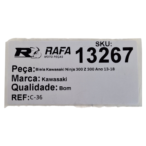 Biela Kawasaki Ninja 300 Z 300 Ano 13-18