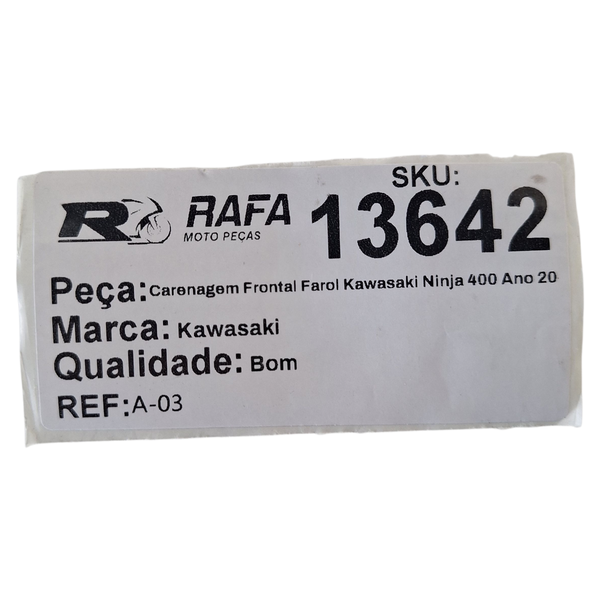 Carenagem Frontal Farol Kawasaki Ninja 400 Ano 20-23