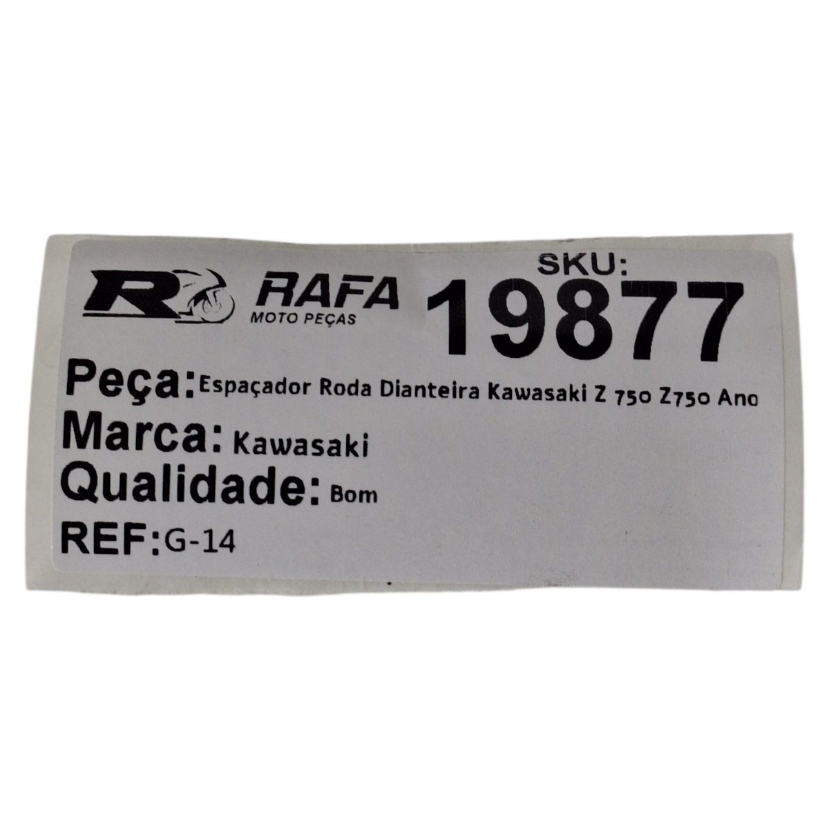 Espaçador Roda Dianteira Kawasaki Z 750 Z750 Ano 08-12