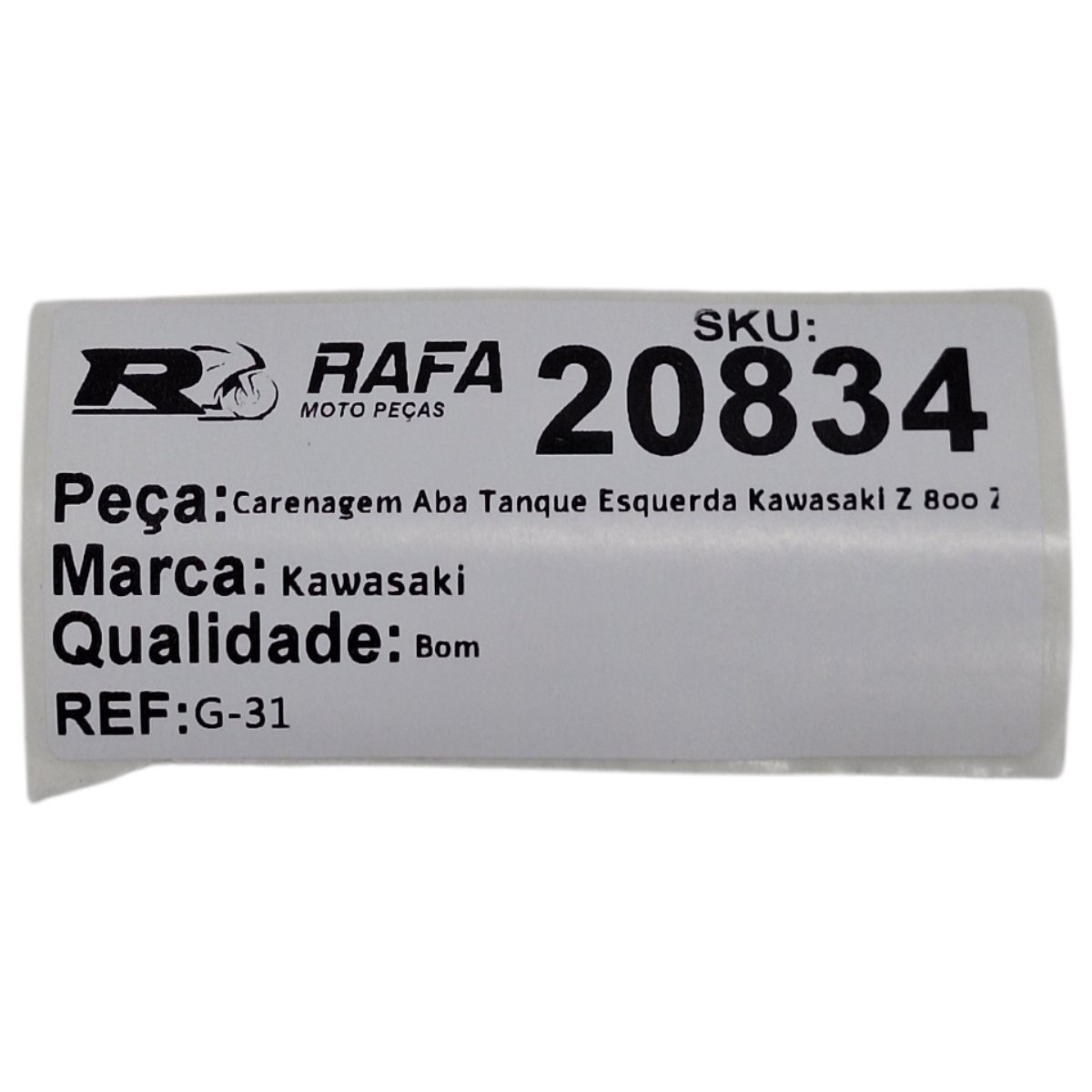 Carenagem Aba Tanque Esquerda Kawasaki Z 800 Z800 13-18